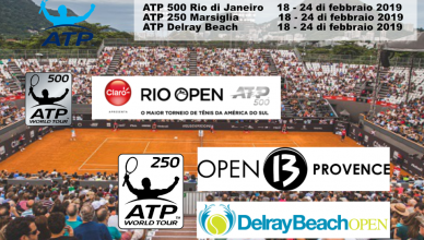 ATP 500 Rio ATP 250 Delray e Marsiglia