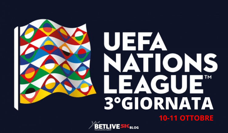 3°GIORNATA UEFA NATIONS LEAGUE 10 E 11 OTTOBRE BETLIVE5K