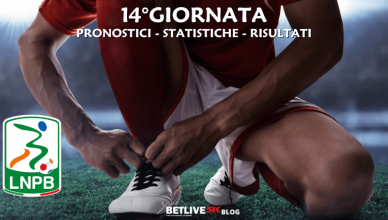 PRONOSTICI - STATISTICHE - RISULTATI-14°GIORNATA-SERIE-B-BETLIVE5K